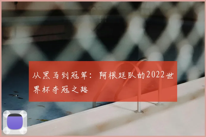 从黑马到冠军：阿根廷队的2022世界杯夺冠之路
